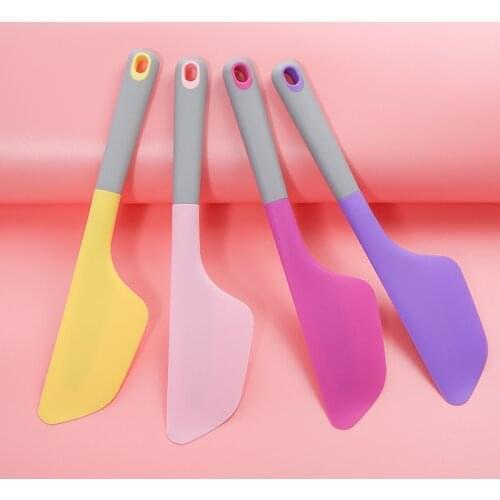 Cream Scraper Silicone High Temperature Resistant Cake Cream Scraper Spatula Kitchen Tool