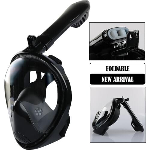 New Adult Foldable Full Face Scuba Diving Mask Anti Fog Goggles Underwater Wide View Snorkel Swimming Mask for Kids