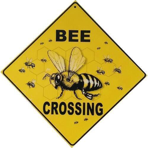 Spring Bee Grossing Letter Wooden Plaque Wall Decor Hanging Pendant Sign Board for Garden Plank Decoration