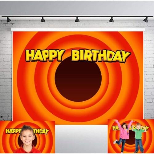 Carrot Circle Photography Backdrop For Children Theme Birthday Party Banner Photo Studio Vinyl Background Props
