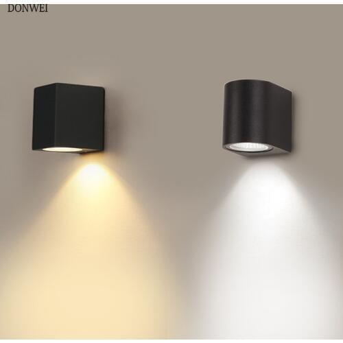 Waterproof Indoor Outdoor 5W LED Wall Light Wall Lamp surface mouted Aluminum wall sconce for Home Decor Porch Garden Lighting