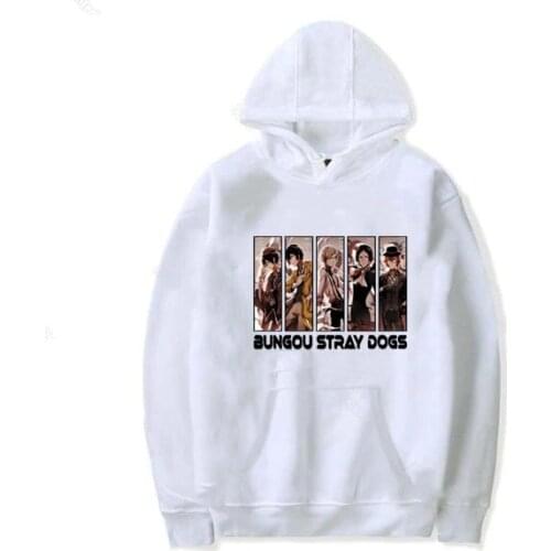 Women Hoodie Funny Bungou Stray Dogs Harajuku Hoody Kawaii Streetwear Anime Hooded Tops Pullovers Chuuya Nakahara Sweatshirts