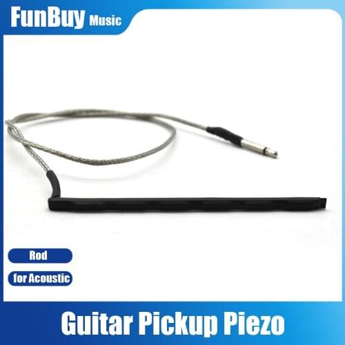 6 String Acoustic Guitar Bridge Saddlle Pickup Piezo Rod Transducer Folk Guitarra EQ Piezo Musical Instrument Dropshipping