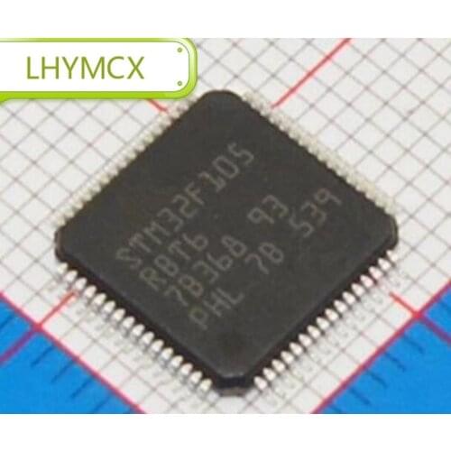 1PCS STM32F105RBT6 STM32F105 QFP-64