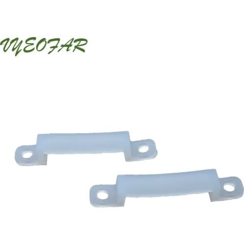 10Pcs/lot 20mm Width LED Fixing Silicone Mounting Clips For 5050 LED RGBW Strip Double Row installation Strip mount accessories