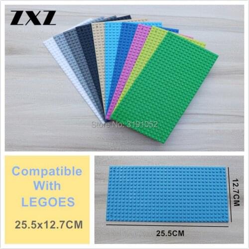 20PCS 10 Colors Small Particle Base Plate Building Blocks Baseplate 16x32 Anime Figures Floors To Create City Building Garden