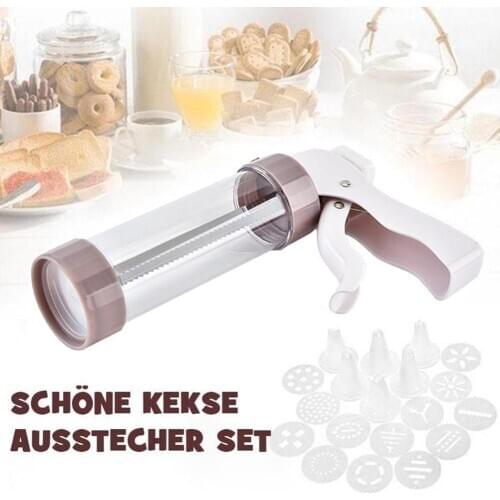 20Pcs/Set Cookie Tools Cookie Press Making Gun Biscuits Press Maker Machine Cake Mold Cookie Dessert Decoration Cake U5L1