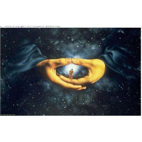 God Palm Love Diy Diamond Painting 30x45cm Kit Square Full Drill Diamond Rhinestone Past Painting Wedding Decoration Needlework