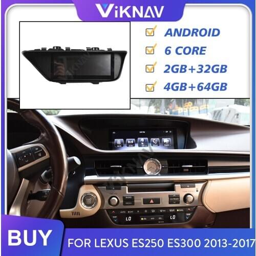 Car Radio for Lexus ES250 ES300 2013-2016 2017 Android Auto Stereo Receiver Multimedia Player Head Unit GPS Navigation 2din