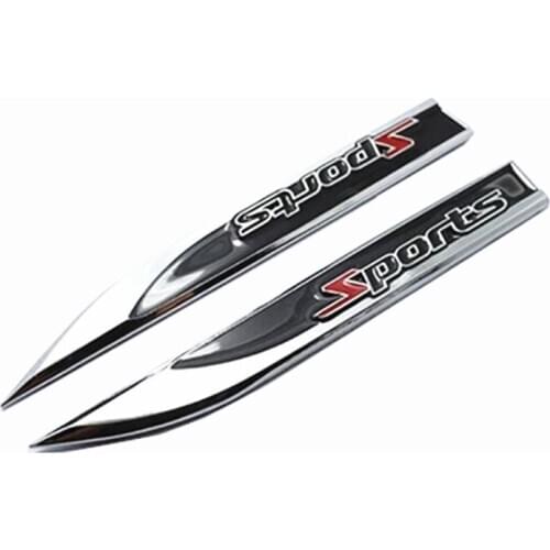 1Pair 3D Metal Car Wing Right & Left Side Badge Fender Emblem Car Sticker for Opel Astra j h g Corsa SEAT cover Altea Ibiza