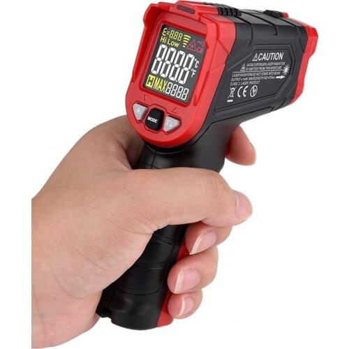 HABOTEST Digital Laser Infrared Thermometer 880C Pyrometer LCD IR Termometer TA601 Non-contact Temperature Meter Gun Light Alarm