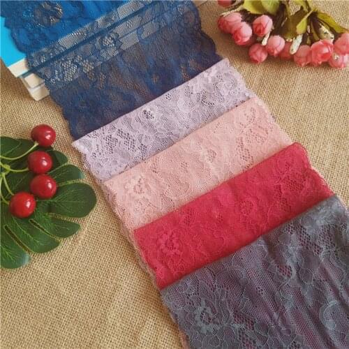 E1982 18.5cm embroidery nylon lace wedding underwear fashion accessories decorative cloth lace fabric handcraft DIY