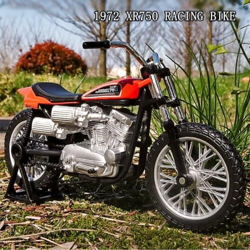 Maisto 1:18 Harley-Davidson 1972 XR750 Racing Bike simulation alloy motorcycle model toy car Collecting