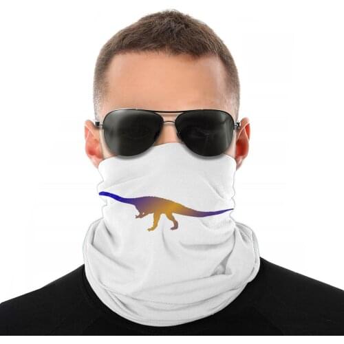 Gradient Dinosaur Scarves Neck Face Mask Unisex Halloween Tube Mask Neck Bandana Windproof Headwear Outdoor Hiking