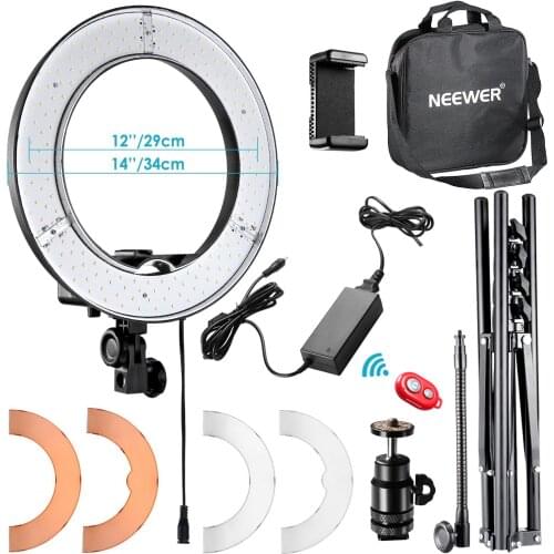 Neewer 14-inch Outer Led Ring Light Selfie Ring Light Photography Ring Lamp with Light Stand Kit for Youtube Makeup for phone