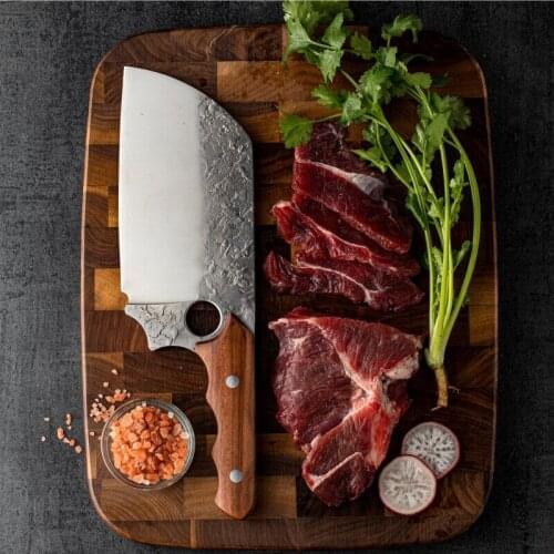 Forged kitchen knife cutting double knife field multi - purpose kitchen knife knife fish knife stainless steel knife