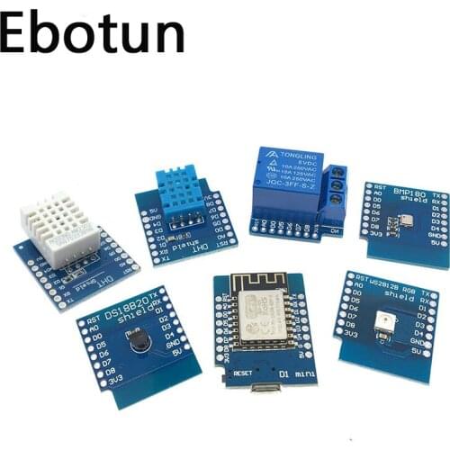 Esp8266 D1 Mini Pro Wifi Development Board Nodeu Ws2812 Rgb Dht11 Dht22 Am2302 Relay Ds18b20 Bmp180 Motor For Wemos Diy Kit