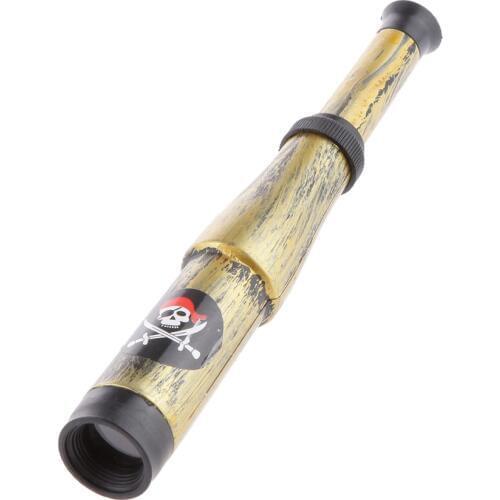 Mini Pirate Telescope Childrens Birthday Party Bag Filler Toy Copper Creative Children Gifts Presents Party Supplies Accessories