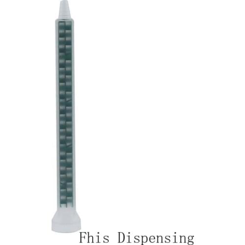 Pack of 500 Resin Static Mixer Mixing Nozzles Duo Epoxies of Green Rectangular 08-24(Round Mouth)