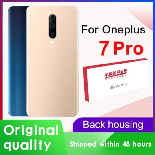 Original Back Housing Replacement For Oneplus 7 Pro Back Cover Battery Glass For One plus 7 Pro Rear Cover With Logo