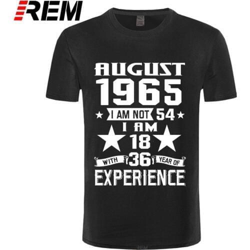 REM T shirt Printed Casual Fashion 1965 shirt Mens Short Sleeve T shirt