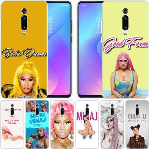 Luxury Silicone Case Queen Nicki Minaj for Xiaomi Pocophone F1 Mi 9T Pro CC9 CC9E 9 9SE 8 A3 A2 Lite A1 5X 6X Mix3 Play Fashion