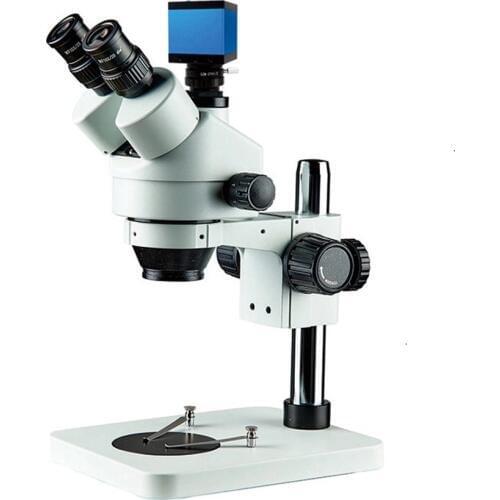 Trinocular microscope CCD microscope industrial camera USB digital microscope PCB magnifier