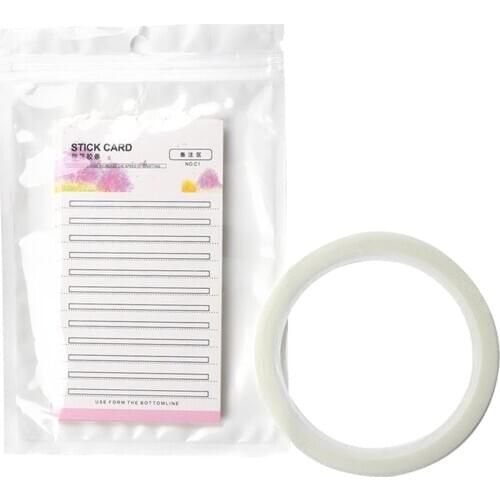 10Pcs Grafting Blossom Stick Eyelash Extension Storage Card Grafted Premade Fans Volume Lash Sticky Strip Tape