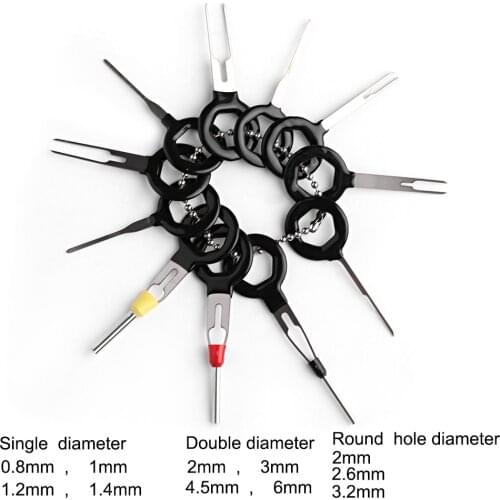 11*Combination Car Terminal Removal Tool Practical Car Electrical Wiring Crimp Connector Pin Extractor Kit