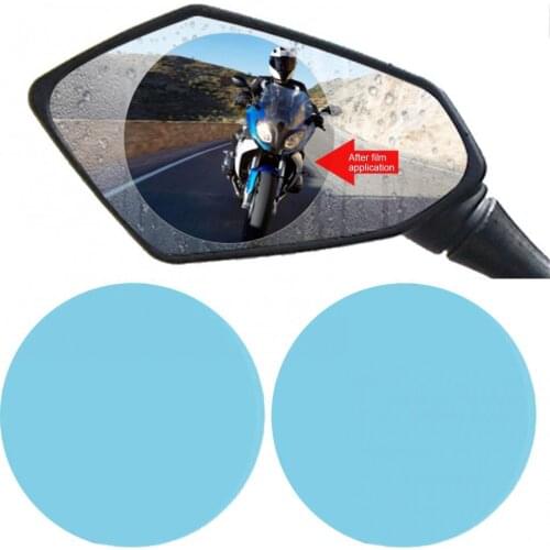 2 Pcs Car Rainproof Waterproof Anti-Fog Stickers Car Rearview Mirror Protective Film Car Waterproof Sticker Accessories