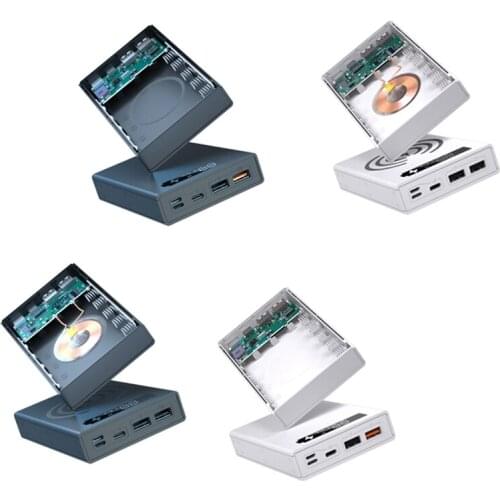 5 x 18650 Mobile Power Box Detachable 18650 Charging QC 3.0 PD DIY