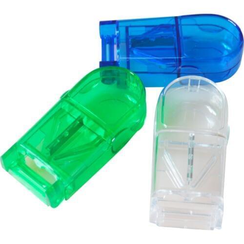 6Pcs/Pack Mini Pill Cutter Box Portable Drug Tablet Medicine Pill Holder Storage Organizer Container Case Splitters For Healthy