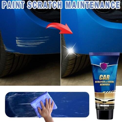 60ml Car Scratch Remover With Sponge Set Repair Polishing Hard Wax Body Compound Wax Paint Care Maintenance Polishes