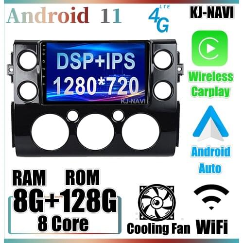 IPS DSP 128GB CARPLAY Android 10 Car Radio Auto GPS Navigation Multimedia For Toyota FJ Cruiser 2007-2016 NO DVD WIFI 2 DIN