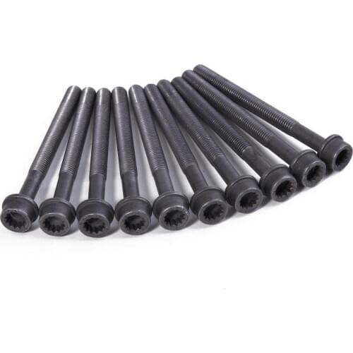 06D103385 D EA888 10Pcs Cylinder Head Bolt For Beetle CC Golf Jett-a Passat Tiguan A-udi A4 1.8T/2.0T 06D 103 385 D
