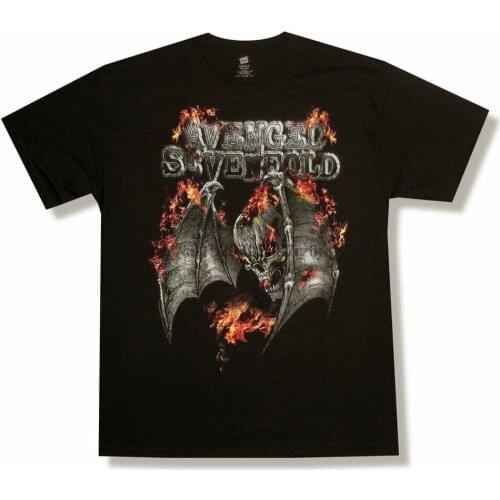Avenged Sevenfold Tonight The World Dies Death Bat Black T Shirt New A7X(2)