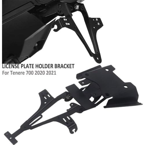 For Yamaha Tenere 700 Tenere700 2020 2021 NEW Motorcycle Accessories License Number Plate Holder Mount Bracket