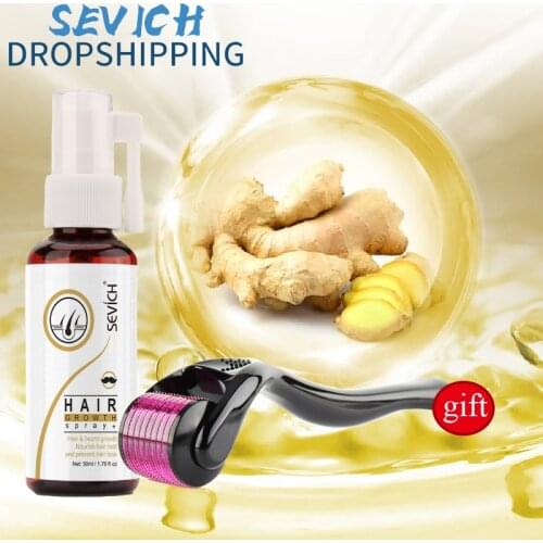 Sevich 50ml Ginger Hair Growth Essential Spray Anti Hair Loss Serum Repair Growing Treatment Liquid Men Women Hair Growth Spray