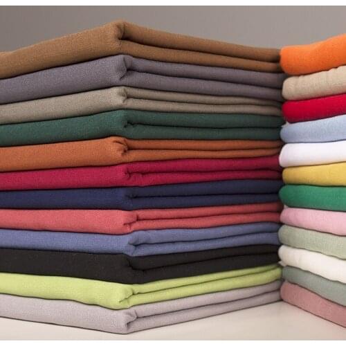 Stretch Cotton Linen Fabric Refreshing Breathable Cool Comfortable Long Skirts Pillows Shirts Clothing Handmade DIY Fabrics