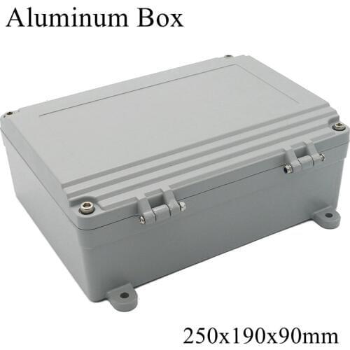 FA15-4 250x190x90mm Waterproof Aluminum Junction Box Electronic Terminal Sealed Diecast Metal Enclosure Case Connector Outdoor