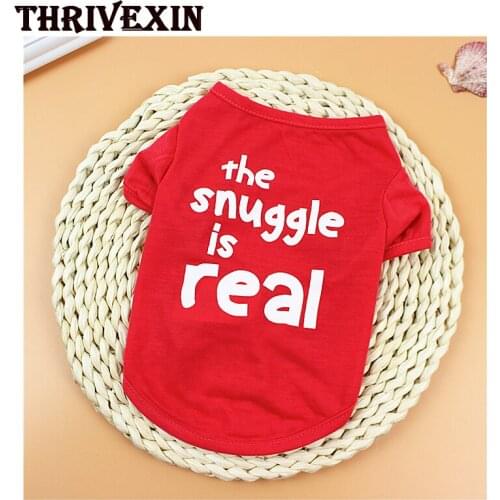 Pet T-shirt Summer New Cat Dog Clothes Lightweight Breathable Printed Letters Pet Puppy Clothes Dog Vest Dog Clothes Dog Shirts