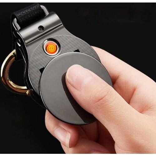 Pocket Watch Car Keychain Lighter Multi-function Rechargeable USB Cigarette Lighter with Light Smoking Accessories for Weed