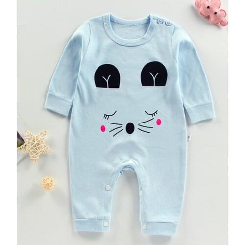 New Arrival Spring Autumn Baby Clothes Unisex Infant Boys One Piece Jumpsuit Long Sleeve Playsuits Cotton Romper Toddlers