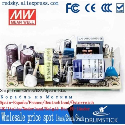 Nice MEAN WELL 2Pack PS-05-5 5V 1A meanwell PS-05 5V 5W Single Output Switching Power Supply