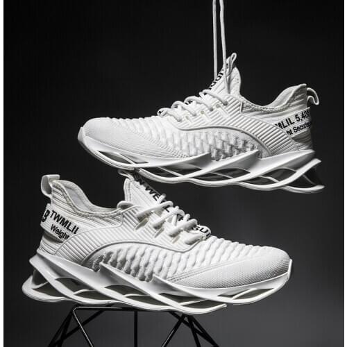 Fashion Men Running Shoes Damping Leisure Sneakers Comfortable Sports Outdoor Cushion Walking Fitness Breathable Blade Shoes