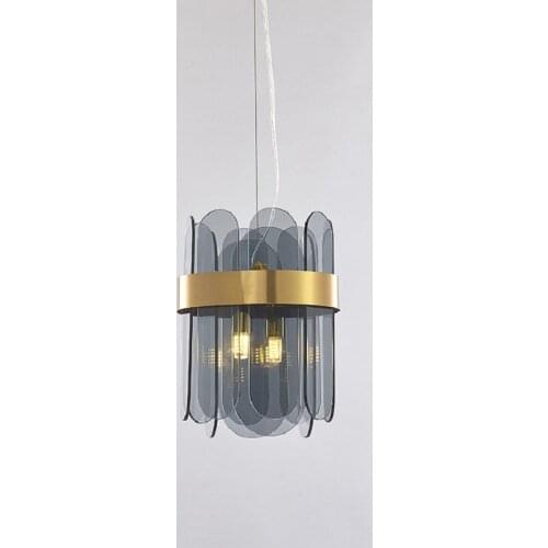 Post Modern Living Room Bar Counter Pendent Lamp Personality Designer Simple Bedroom Beside Pendent Lights G9 LED Glass Lighting