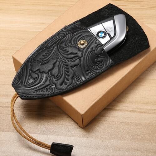 Handmade Genuine leather key holder Unisex Multi-function Car Key case Retro classic home key pack