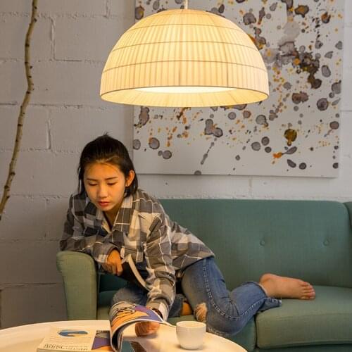 Nordic art chandelier restaurant dining table bedroom study creative personality cloth chandelier