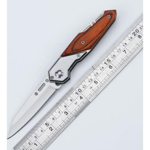 7.87'' Folding Pocket Knife Survival Tactical Knife 440C Blade Outdoor Camping Hunting Knives Utility EDC Self-defense Tool