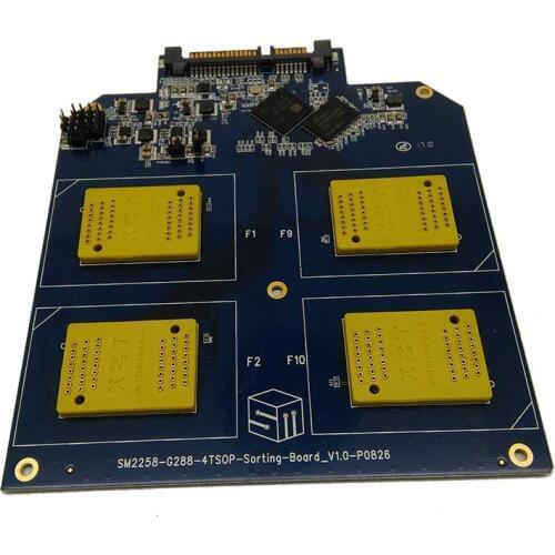 SSD 4 in 1 Multiple Function Test Board BGA152/132/100/88 TSOP48 NAND Flash Test Circuit SM2258H Controller Flash Memory 3D nand